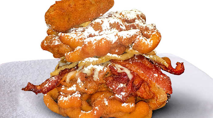 The Royals offer a pulled pork patty melt.